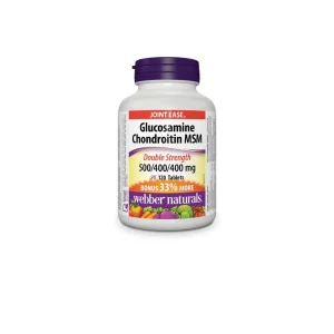 WEBBER NATURALS Glucosamin Chondroitin MSM Hỗ Trợ Giảm Đau, Viêm & Thoái Hóa Khớp (120 Viên)