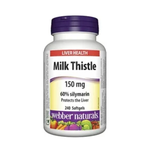 WEBBER NATURALS Milk Thistle Bảo Vệ & Hỗ Trợ Chức Năng Gan (240 Viên)
