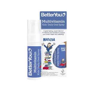 BETTERYOU Multivitamin Kids’ Oral Spray, Vitamin Tổng Hợp Dạng Xịt, Hỗ Trợ Tăng Đề Kháng (Trẻ 1+, 25ml)