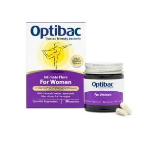 Optibac Probiotics For Women H/30v, Men Vi Sinh Phụ Khoa, Hỗ Trợ Cân Bằng Vi Khuẩn (30 Viên)