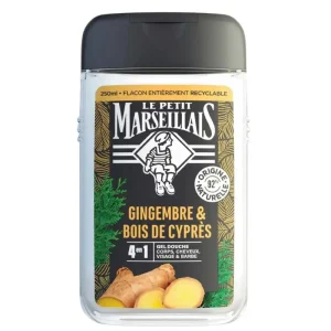 Le Petit Marseillais Gel Tắm Pháp dành cho Nams 4in1 Chiết Xuất Gừng & Gỗ Bách Hương